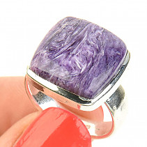 Ring charm square Ag 925/1000 7.8g (size 58)