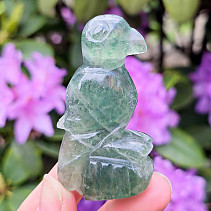 Parrot green fluorite handmade 68g India