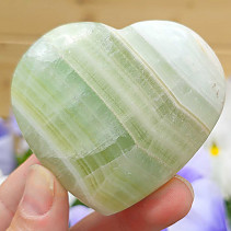 Calcite pistachio heart from Pakistan 142g