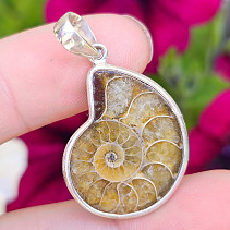 Silver pendant with ammonite Ag 925/1000 4.3g