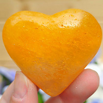 Oranžový kalcit srdce z Pákistánu 83g