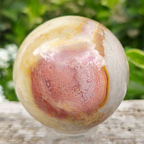 Polished ball of variegated jasper Ø57mm Madagascar