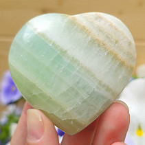 Calcite pistachio heart from Pakistan 133g