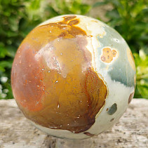 Polished ball of variegated jasper Ø90mm Madagascar