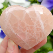 Pink Calcite Smooth Heart (Pakistan) 162g