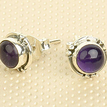 Amethyst stone earrings Ag 925/1000