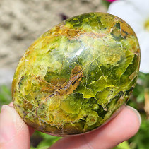Polished stone green opal 116g Madagascar
