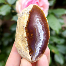 Natural agate geode with cavity 131g Brazil