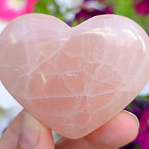 Růžový kalcit srdce z Pakistánu 140g
