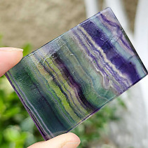 Polished fluorite plate from China 38g