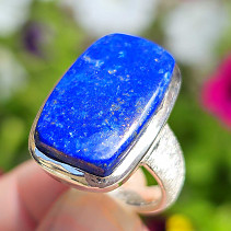 Ring lapis lazuli silver Ag 925/1000 13.6g size 57