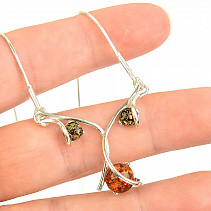 Amber necklace Ag 925/1000 42 - 46cm 5.5g