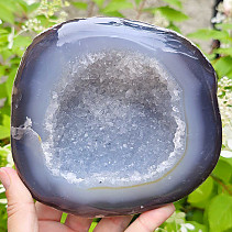 Agate large geode with cavity Brazil 1154g