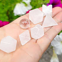 Crystal platonic solids (cosmic) set of 7 pcs