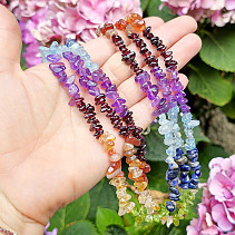 Chakra necklace 7 colors bijoux fastening 47cm