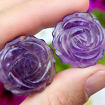 Amethyst cut rose 25mm