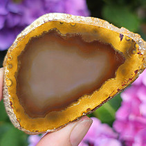 Brown agate slice from Brazil 25g