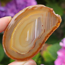 Light honey agate slice from Brazil 25g