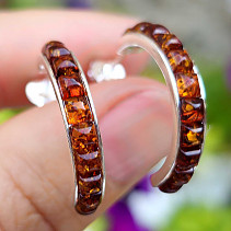 Amber earrings rings Ag 925/1000