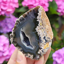Geode gray agate with hollow Brazil 196g