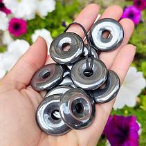 Hematite donut on skin approx. 30mm