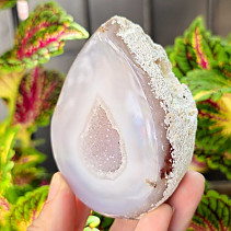 Geode gray agate with a hollow Brazil 250g