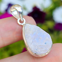 Moonstone raw pendant Ag 925/1000 6.7g