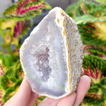 Gray agate geode with hollow 220g (Brazil)