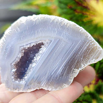 Gray agate geode with hollow 112g (Brazil)