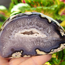 Geode gray agate with hollow Brazil 189g