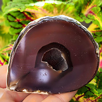 Brazil agate geode with hollow 199g