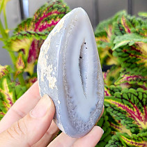 Agate gray geode with a hollow 244g from Brazil