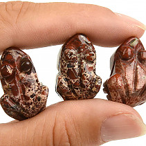 Jasper breccia frog approx. 26mm