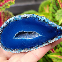 Agate geode turquoise 114g from Brazil