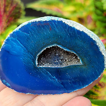 Agate geode turquoise 121g from Brazil