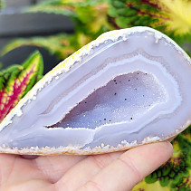 Gray agate geode with hollow 164g (Brazil)