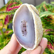 Gray agate geode with hollow 170g (Brazil)