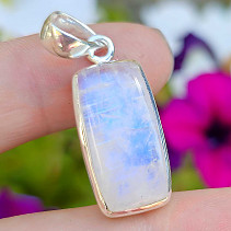 Moonstone rectangle silver Ag 925/1000 6.0g