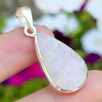 Moonstone raw pendant Ag 925/1000 6.8g