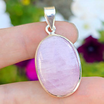 Kunzite oval pendant Ag 925/1000 8.2g