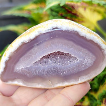 Agate gray geode with a hollow 168g from Brazil