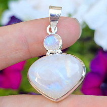 Moonstone drop pendant Ag 925/1000 8.0g