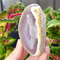 Gray agate geode with hollow 171g (Brazil)