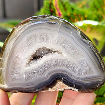 Geode gray agate with a hollow Brazil 210g