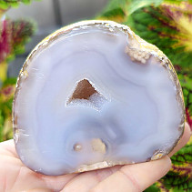 Agate gray geode with a hollow 249g from Brazil