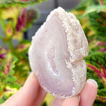 Gray agate geode with hollow 119g (Brazil)