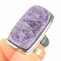 Charm ring rectangle Ag 925/1000 (size 57) 7.7g