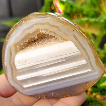 Geode agate with socket 218g Brazil