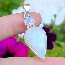 Moonstone drop pendant Ag 925/1000 7.1g