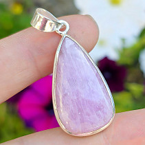 Kunzite drop pendant Ag 925/1000 7.9g